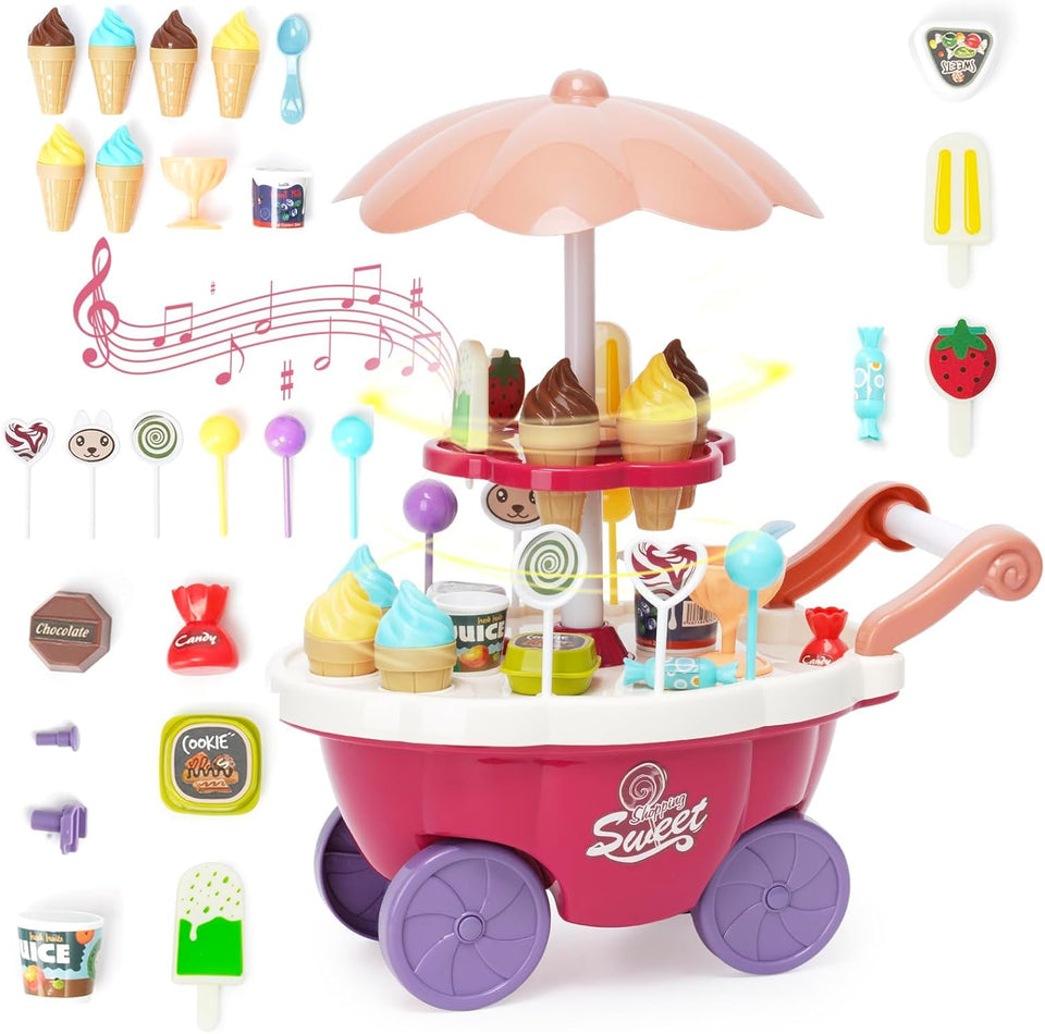 Ice Cream Toys Candy Cart Kids Play House Toys 🍦
